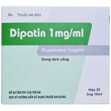 Thuốc điều trị triệu chứng viêm mũi dị ứng và bệnh mày đay Dipatin 1mg/ml Hà Nam hộp 20 ống x 10 ml