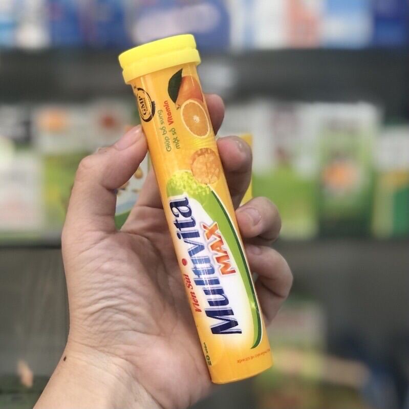 Viên sủi MULTIVITA MAX tuýp 20 viên