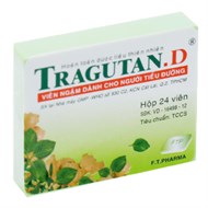Viên ngậm ho cho người tiểu đường Tragutan.D hộp 24 viên-2