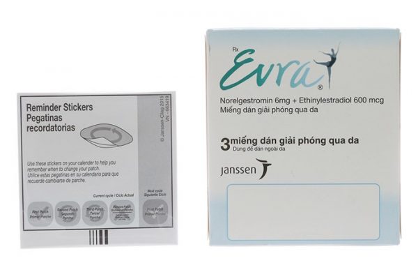 Dán ngừa thai Evra hộp 3 miếng-2