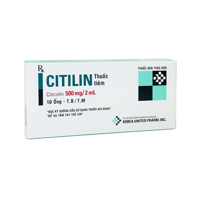 Thuốc tiêm Citilin 500mg/2ml Korea United hộp 10 ống