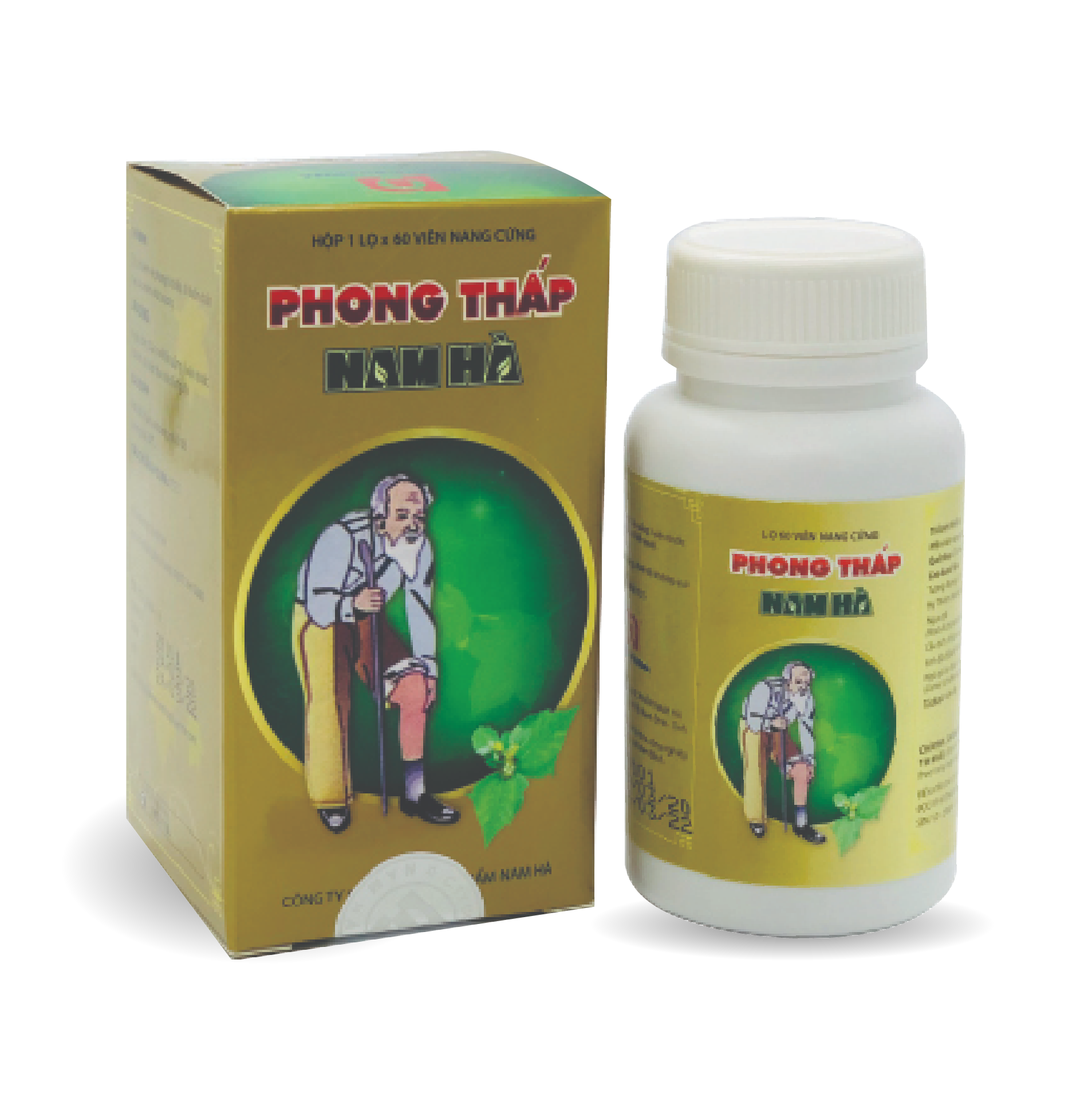 Thuốc không kê đơn Phong Thấp Nam Hà hộp 1 lọ 60 viên