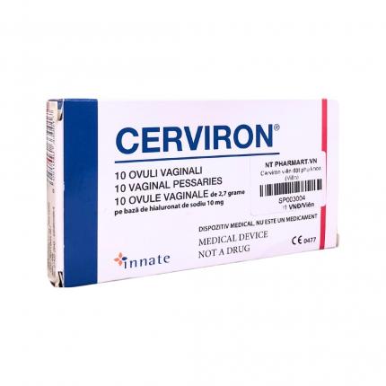 Viên đặt phụ khoa Cerviron Innate hộp 1 vỉ x 10 viên