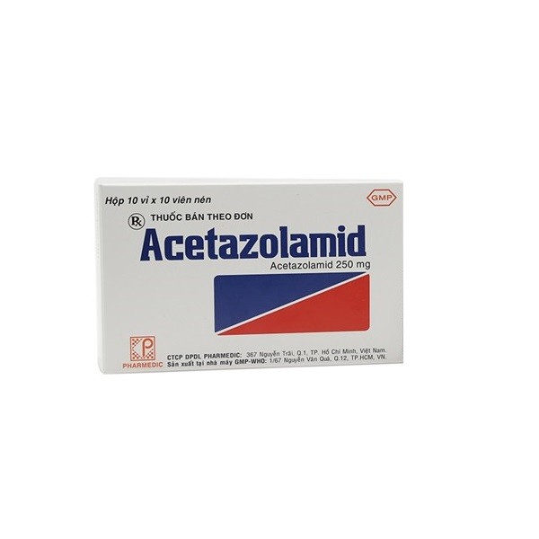 Thuốc hỗ trợ điều trị tăng nhãn áp Acetazolamid 250mg hộp 100 viên-3