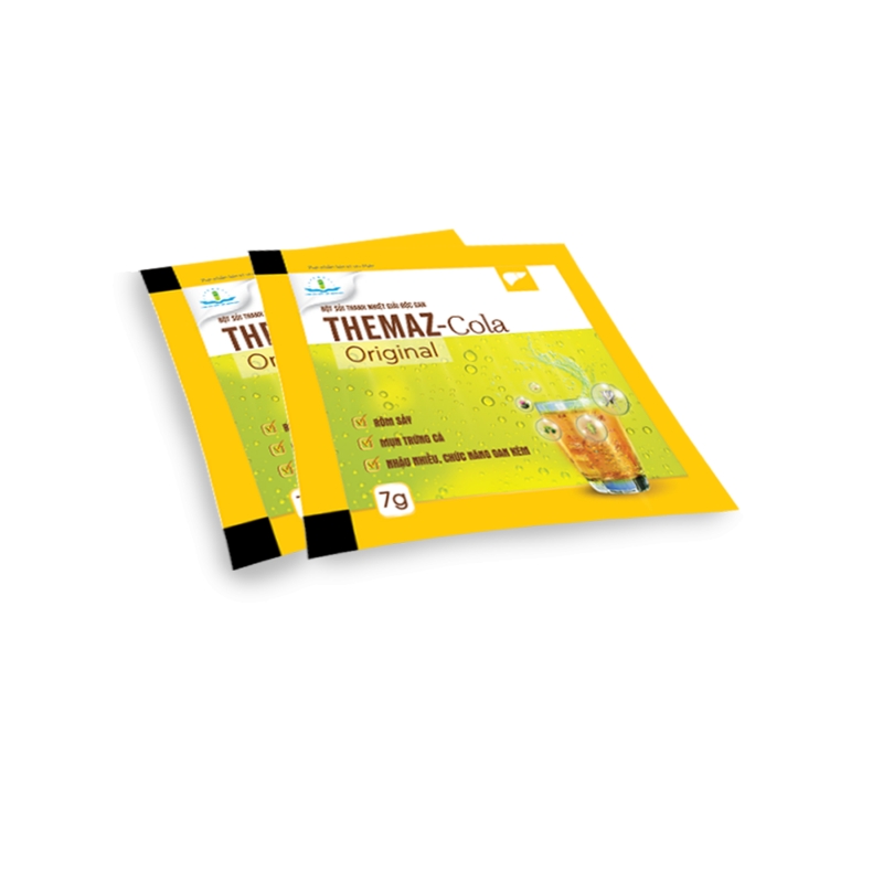 Bột sủi thanh nhiệt giải độc gan Themaz - cola Original Vàng (Vị Chanh muối) hộp 20 gói x 7g-3