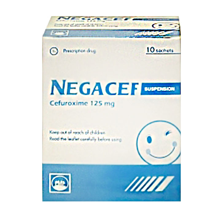 Thuốc kháng sinh Negacef 125mg hộp 10 gói