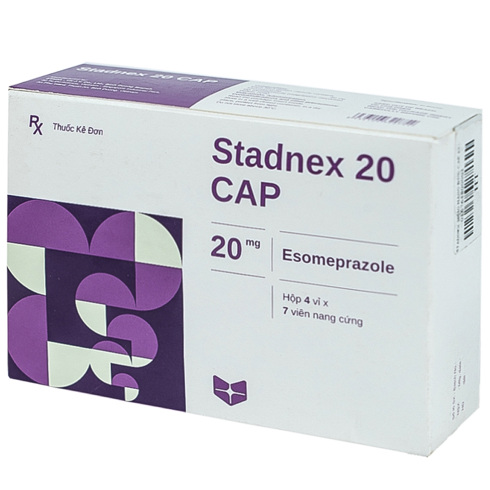 Thuốc tác dụng trên đường tiêu hóa Stadnex 20 CAP hộp 28 viên
