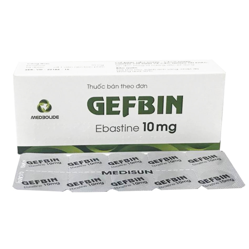 Thuốc điều trị viêm mũi dị ứng Gefbin 10mg hộp 30 viên-2