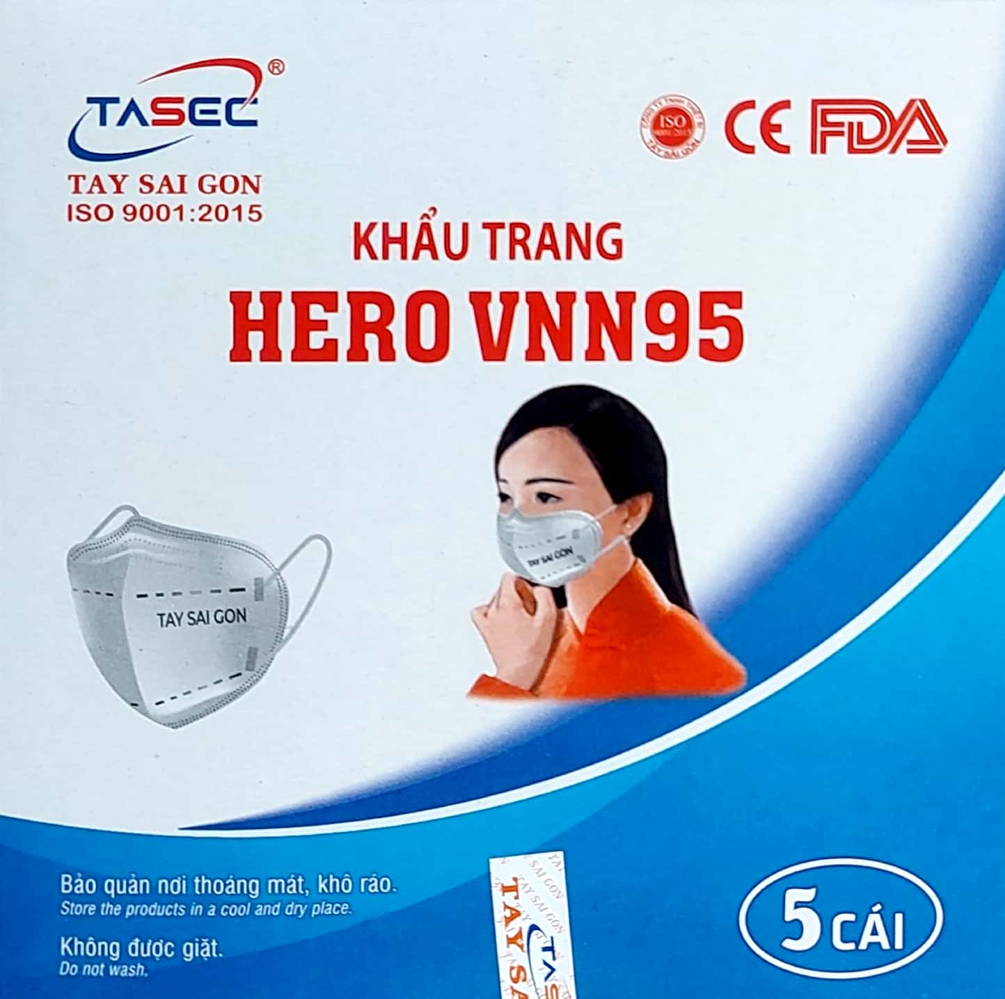 Khẩu trang HERO VNN95 hộp 5 cái