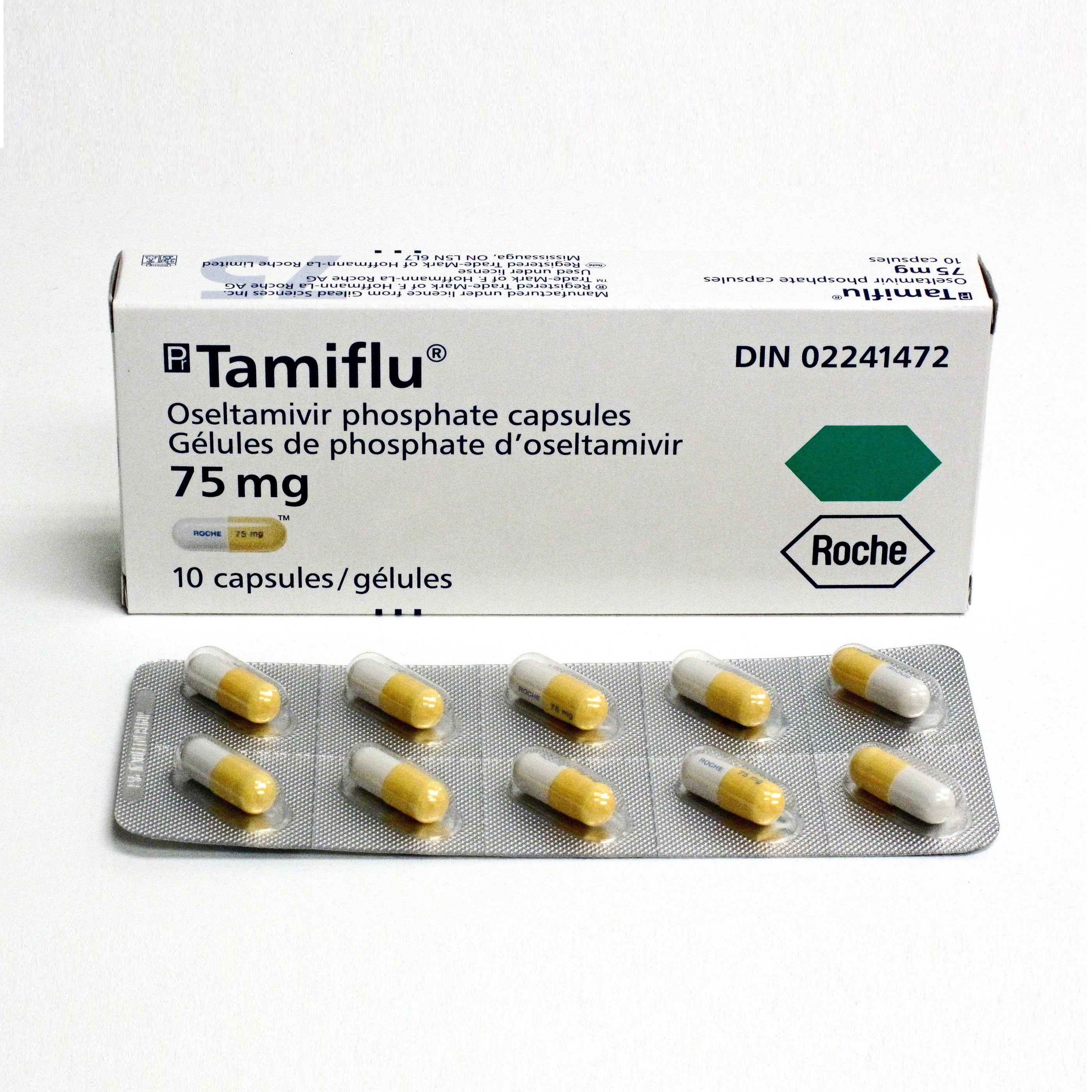 Thuốc kháng virus Tamiflu 75 mg hộp 1 vỉ x 10 viên