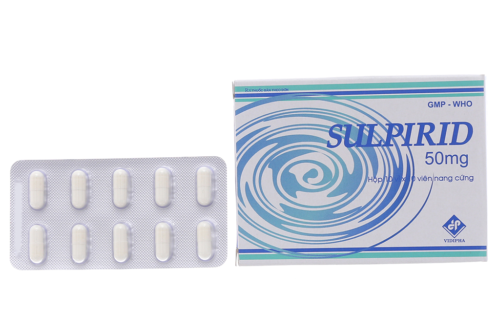 Thuốc hướng tâm thần SULPIRID 50mg (Vidipha) hộp 100 viên