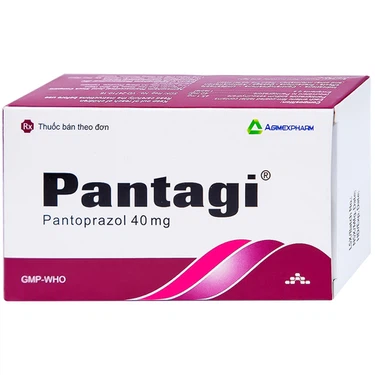 Viên nén điều trị loét dạ dày - tá tràng Pantagi 40mg Agimexpharm hộp 3 vỉ x 10 viên