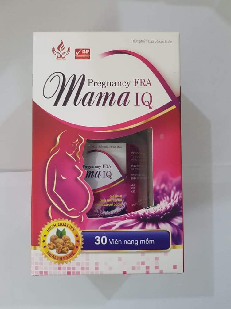Viên uống bổ sung cho bà bầu Pregnancy FRA Mama IQ hộp 1 lọ 30 viên