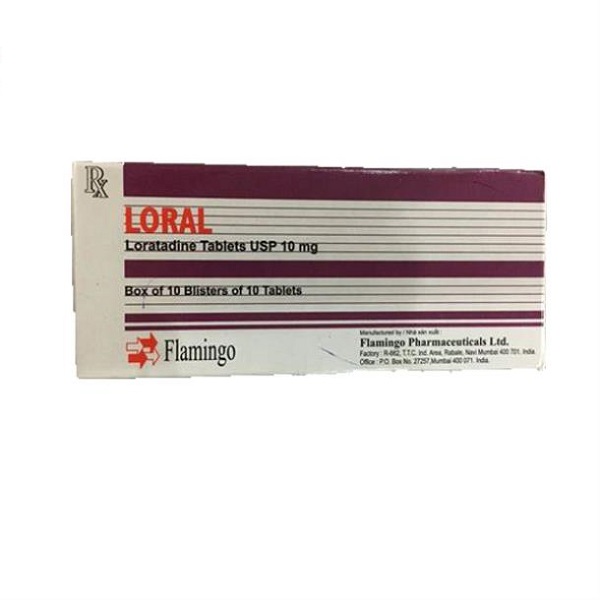 Thuốc chống dị ứng Loral 10mg hộp 100 viên