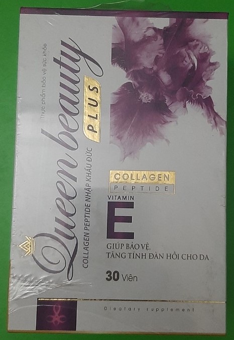 Viên uống giúp bảo vệ, tăng tính đàn hồi cho da Queen Beauty PLUS hộp 1 lọ 30 viên