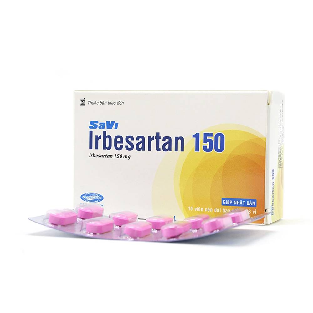 Thuốc điều trị tăng huyết áp Savi Irbesartan 150mg hộp 30 viên