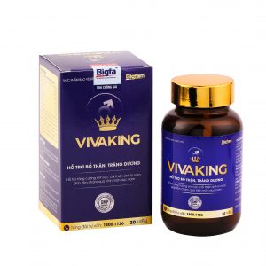 Viên uống bổ thận, tráng dương Vivaking hộp 1 lọ 30 viên