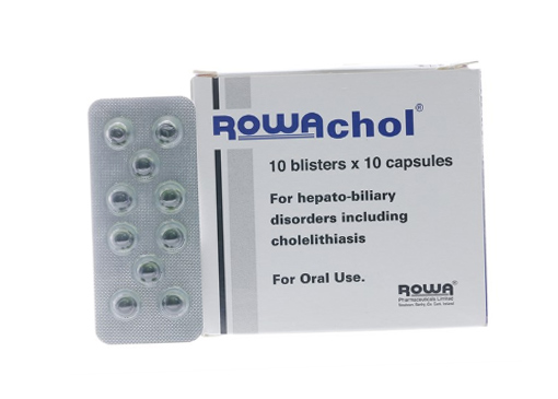 Thuốc trị sỏi mật Rowachol hộp 100 viên