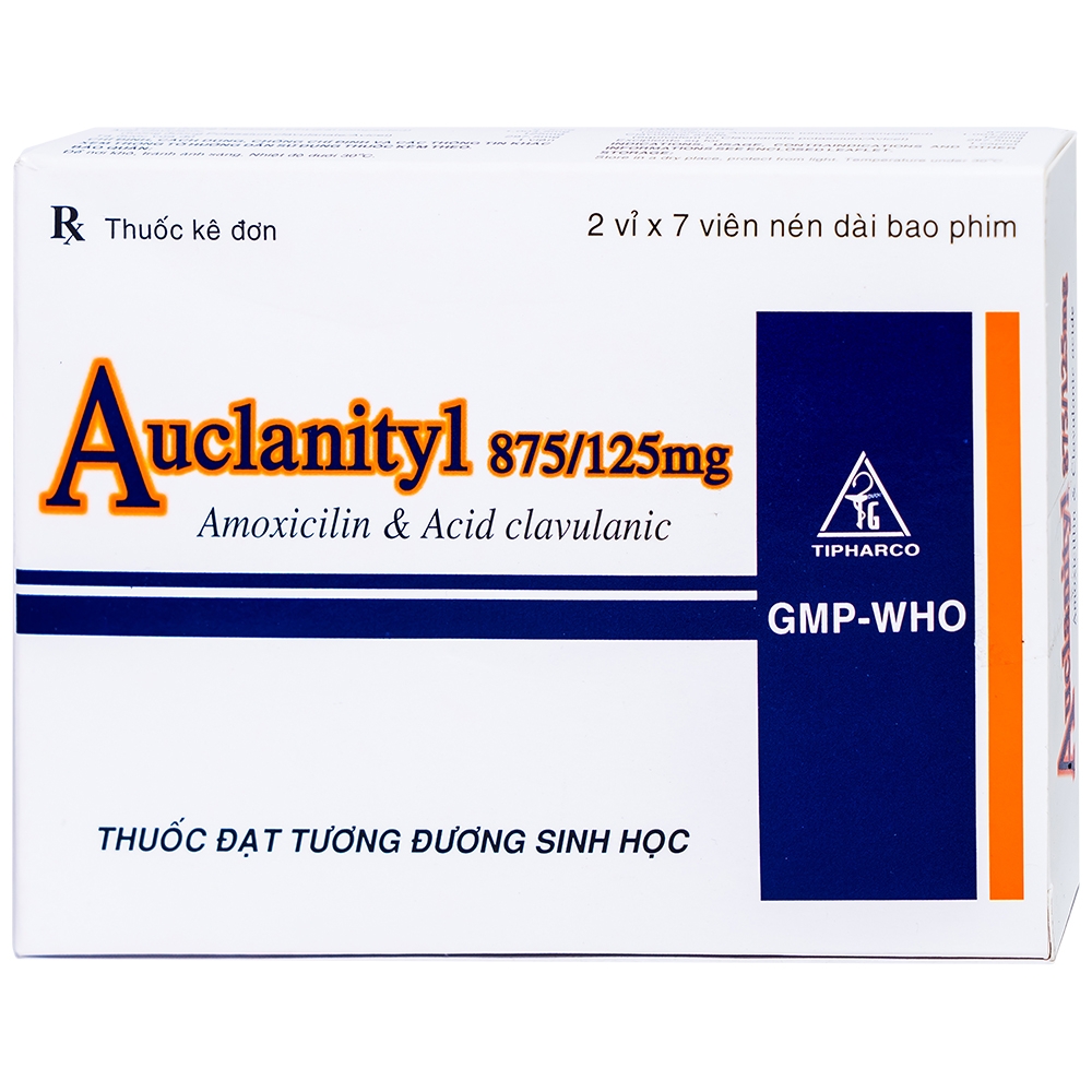 Thuốc kháng sinh Auclanityl 1G hộp 14 viên