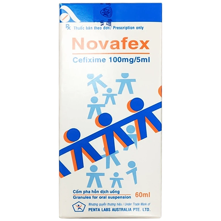 Thuốc kháng sinh Novafex 100mg/5ml Mekophar hộp 60ml