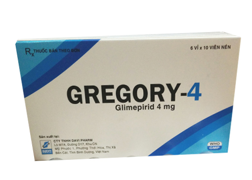 Thuốc hỗ trợ chế độ ăn kiêng ở bệnh nhân tiểu đường Gregory-4 hộp 60 viên