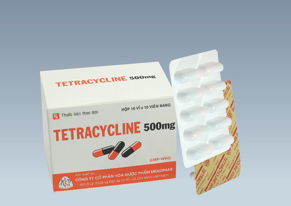 Thuốc kháng sinh Tetracycline 500mg (Mekophar) hộp 100 viên