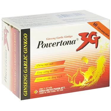 Thuốc hỗ trợ điều trị mất trí nhớ ngắn hạn, suy giảm tâm thần Powertona 3g United hộp 12 vỉ x 5 viên