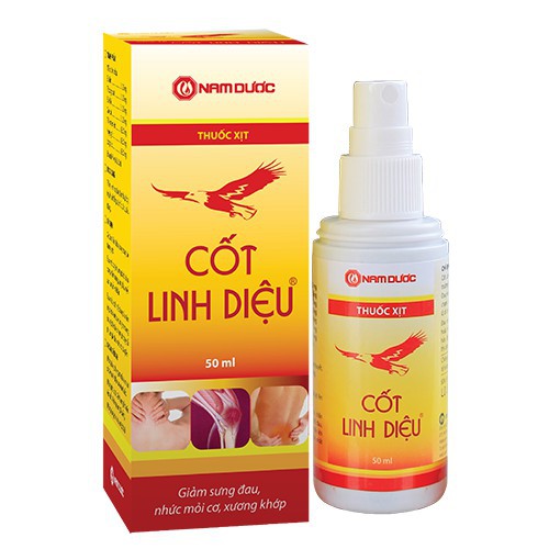 Thuốc xịt giảm sưng đau, nhức mỏi cơ, xương khớp Cốt Linh Diệu hộp 1 chai 50ml