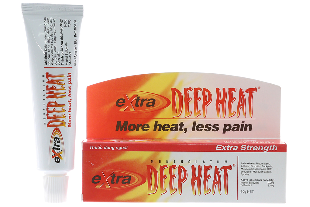 Kem bôi giảm đau, kháng viêm Extra Deep Heat hộp 1 tuýp 30g