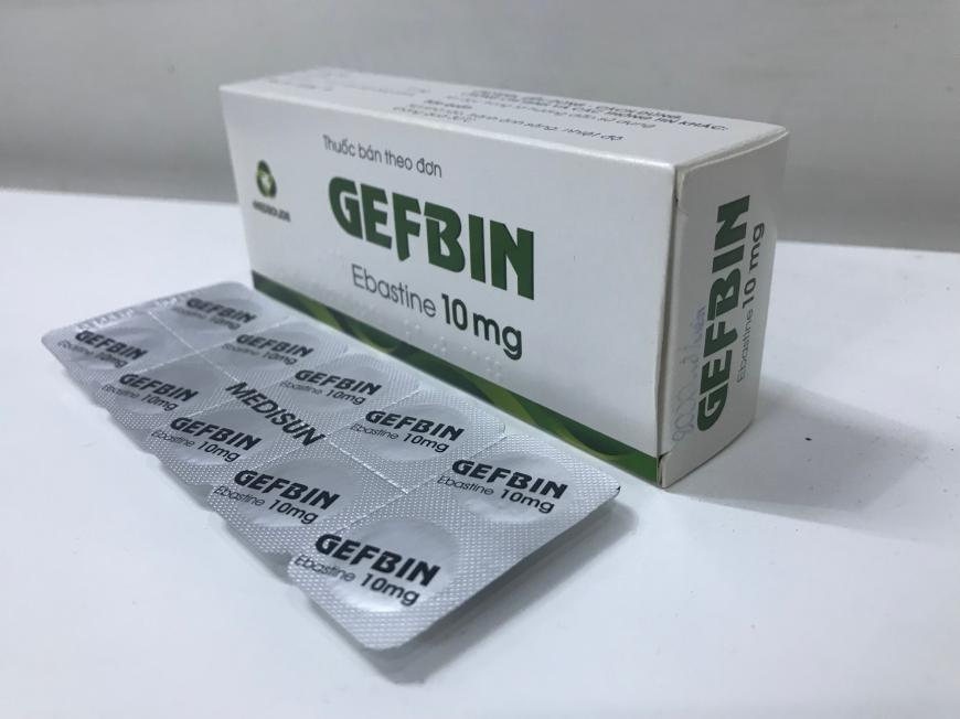 Thuốc điều trị viêm mũi dị ứng Gefbin 10mg hộp 30 viên-3