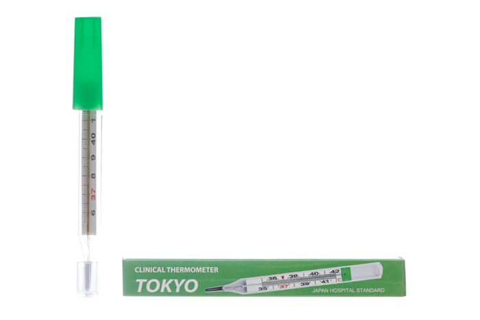 Nhiệt kế thủy ngân Tokyo Clinical Thermometer hộp 1 cái