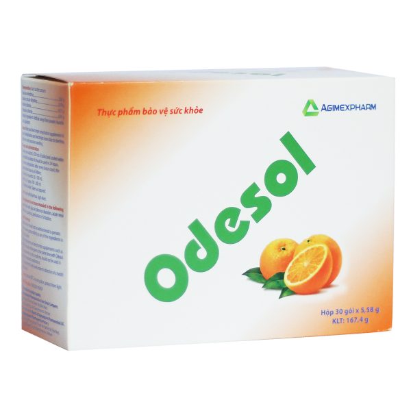 Hỗ trợ bổ sung nước và chất điện giải Odesol hộp 30 gói