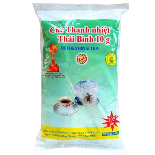 Chè thanh nhiệt Thái Bình bịch 100 gói x 10g