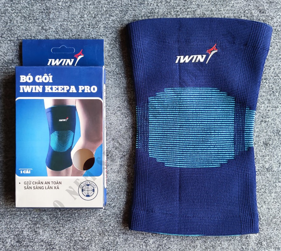 Bó gối thể thao Iwin Keepa Pro (xanh) hộp 1 cái