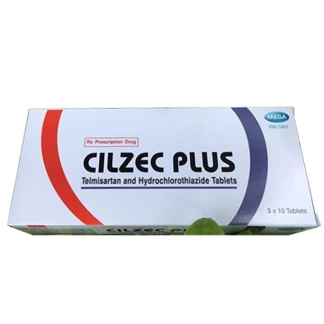 Thuốc điều trị tăng huyết áp Cilzec Plus MEGA We care hộp 3 vỉ x 10 viên