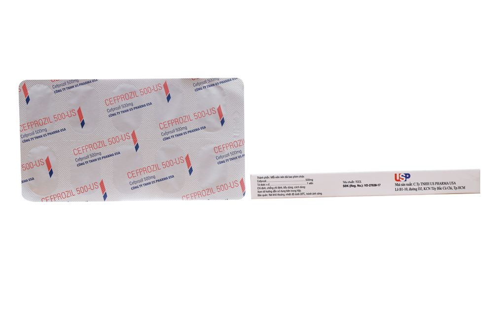 Thuốc kháng sinh Cefprozil 500 US hộp 10 viên-2