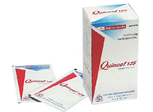 Thuốc kháng sinh Quincef 125 hộp 10 gói x 3,8g-3