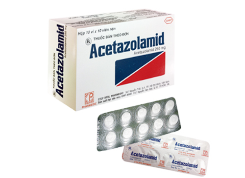 Thuốc hỗ trợ điều trị tăng nhãn áp Acetazolamid 250mg hộp 100 viên-2