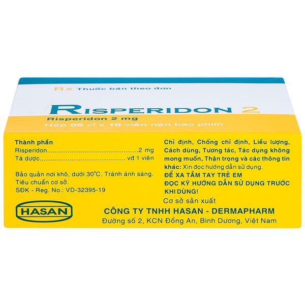 Thuốc hướng tâm thần Risperidon 2 hộp 50 viên-3