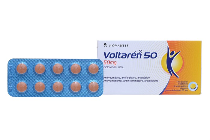 Thuốc giảm đau, kháng viêm Voltaren 50mg hộp 100 viên