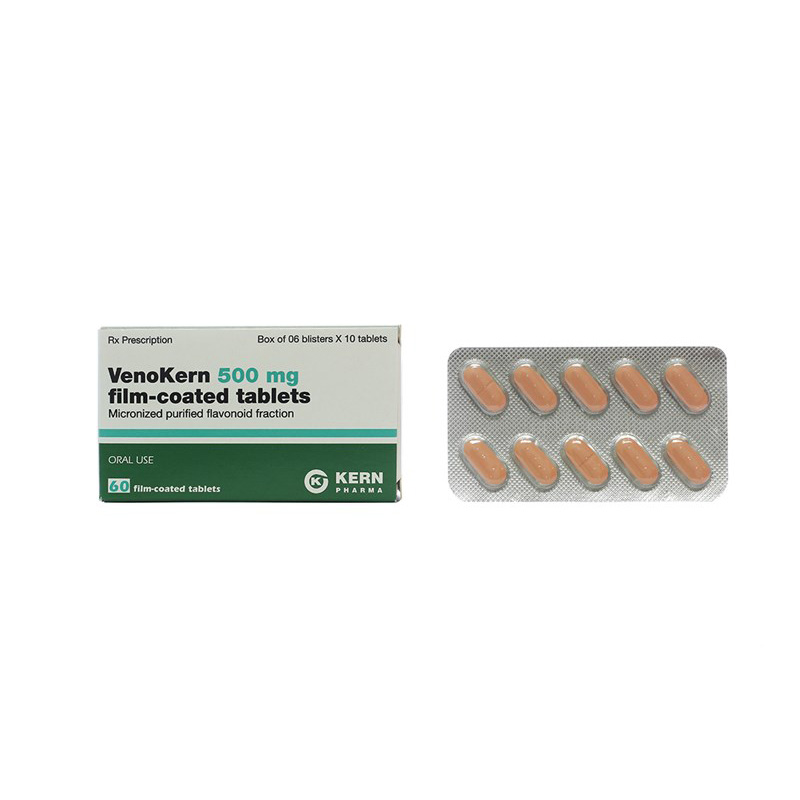 Thuốc điều trị triệu chứng có liên quan mạch máu Venokern hộp 60 viên -2