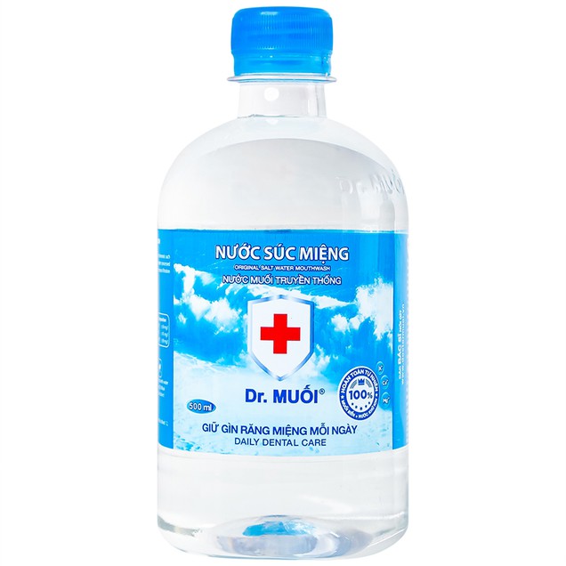 Giảm nguy cơ các bệnh về răng miệng nước súc miệng Dr. Muối chai 500ml