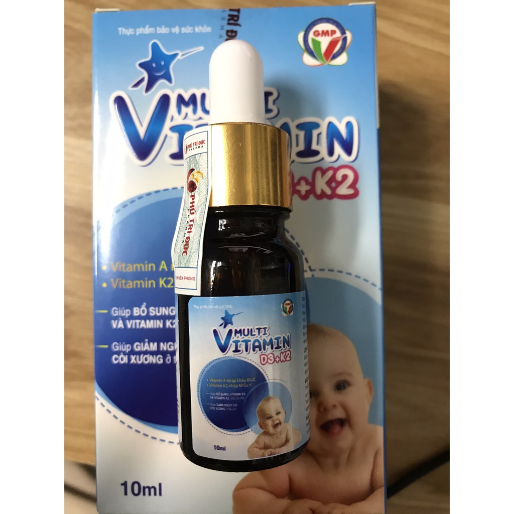 Thực phẩm bảo vệ sức khoẻ Multi Vitamin D3+ K2 hộp 1 chai 10ml