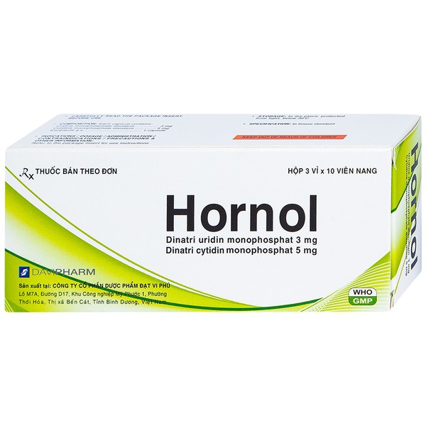 Thuốc tác động lên hệ thần kinh ngoại biên Hornol (DAVIPHARM) hộp 3 vỉ x 10 viên