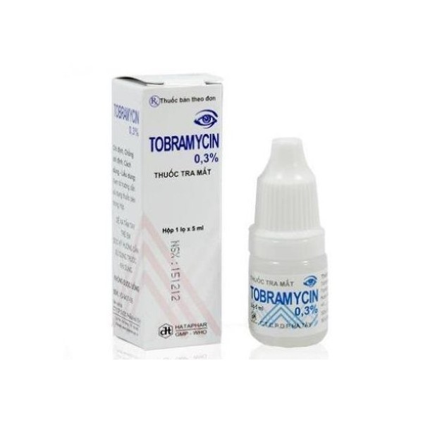 Thuốc nhỏ mắt Tobramycin 0.3% Hataphar hộp 1 lọ x 5ml