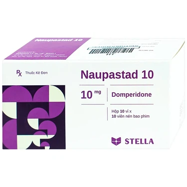 Thuốc điều trị triệu chứng nôn và buồn nôn Domperidone 10 Stella hộp 10 vỉ x 10 viên