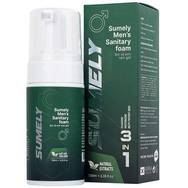 Giúp làm sạch, khử và ngăn chặn mùi vùng kín bọt vệ sinh nam giới Sumely Men's Sanitary Foam hộp 1 chai 100ml