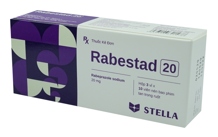 Thuốc tác dụng trên đường tiêu hóa Rabestad 20 hộp 30 viên