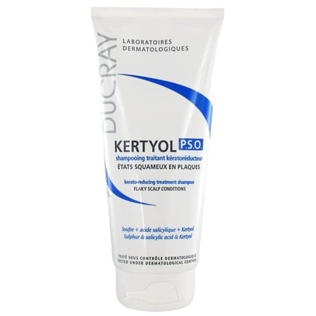 Dầu gội làm sạch tóc, loại bỏ gàu dạng mảng và vảy nến Ducray Kertyol P.S.O Shampoo chai x 125ml