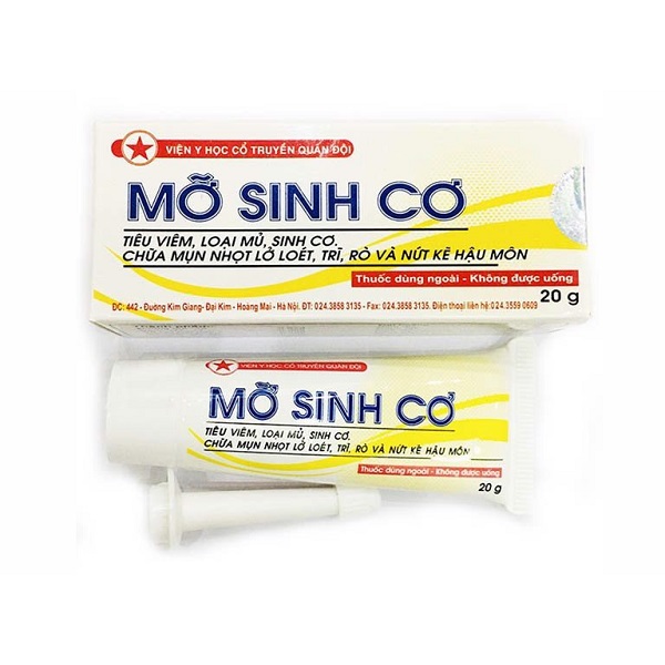 Thuốc dùng ngoài Mỡ sinh cơ hộp 1 tuýp 20g
